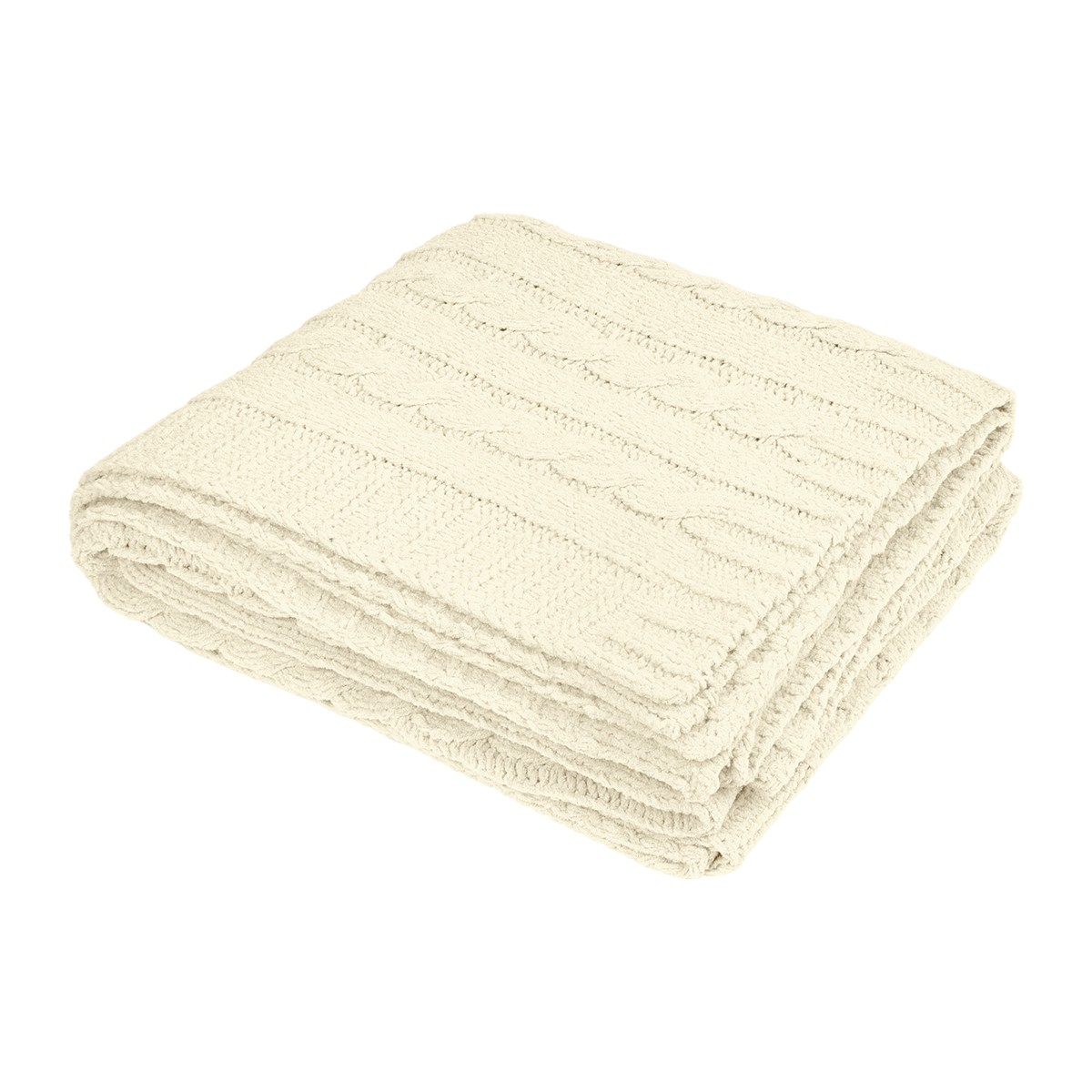 Picture of Cable Knit Rpet Chenille Blanket