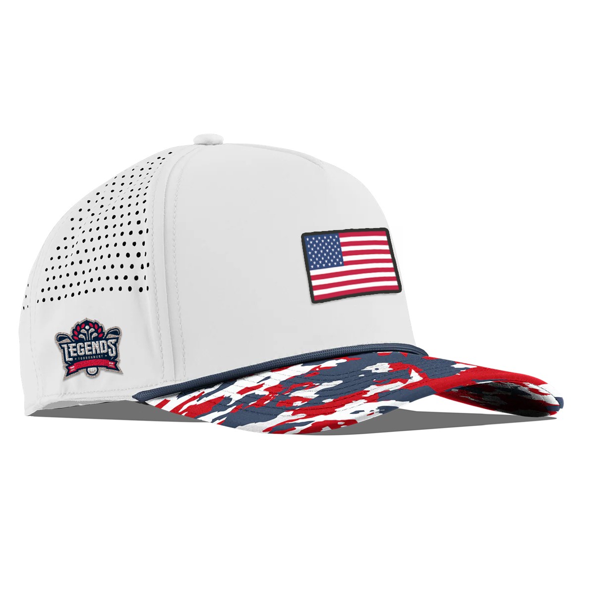 Picture of Branded Bills 545 Bare Curved Usa Camo Rope Cap