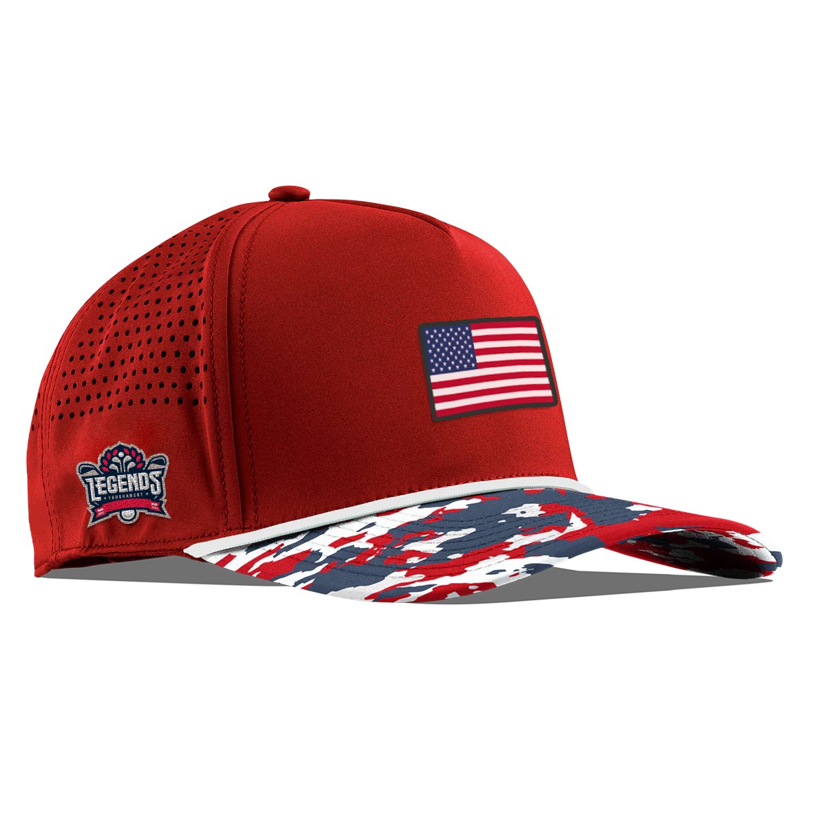 Picture of Branded Bills 545 Bare Curved Usa Camo Rope Cap