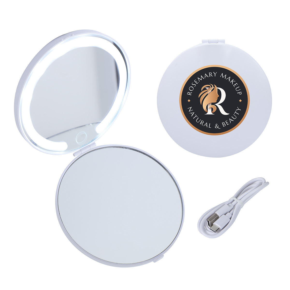 Picture of Allure Rechargeable Dual Pocket Mirrors with 2 Light Modes
