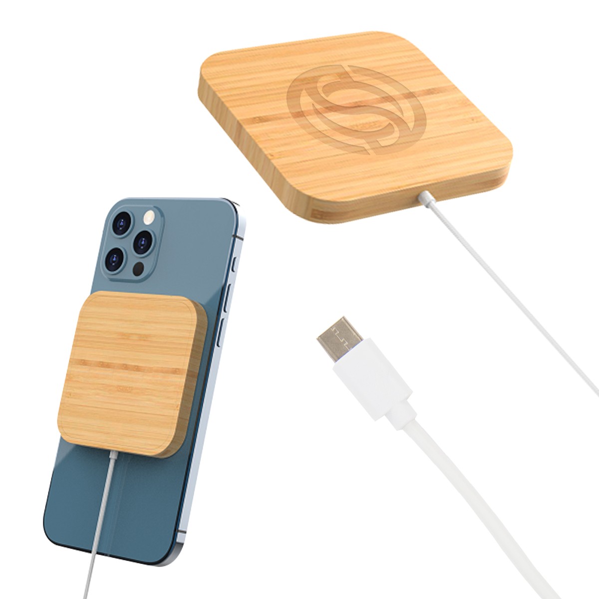 Picture of Mag Max Bamboo Magnetic Wireless Charger 2.0