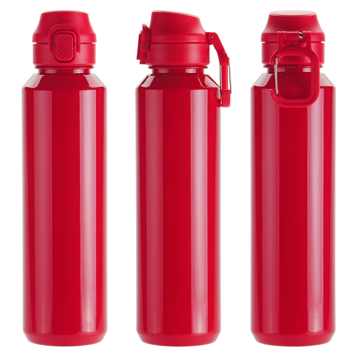 Picture of Switchback 27 oz RPET Bottle with Snap-Top Lid & Carabiner