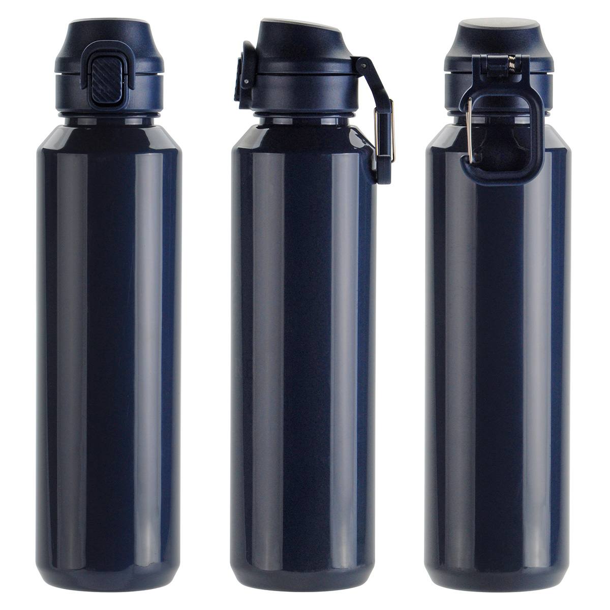Picture of Switchback 27 oz RPET Bottle with Snap-Top Lid & Carabiner