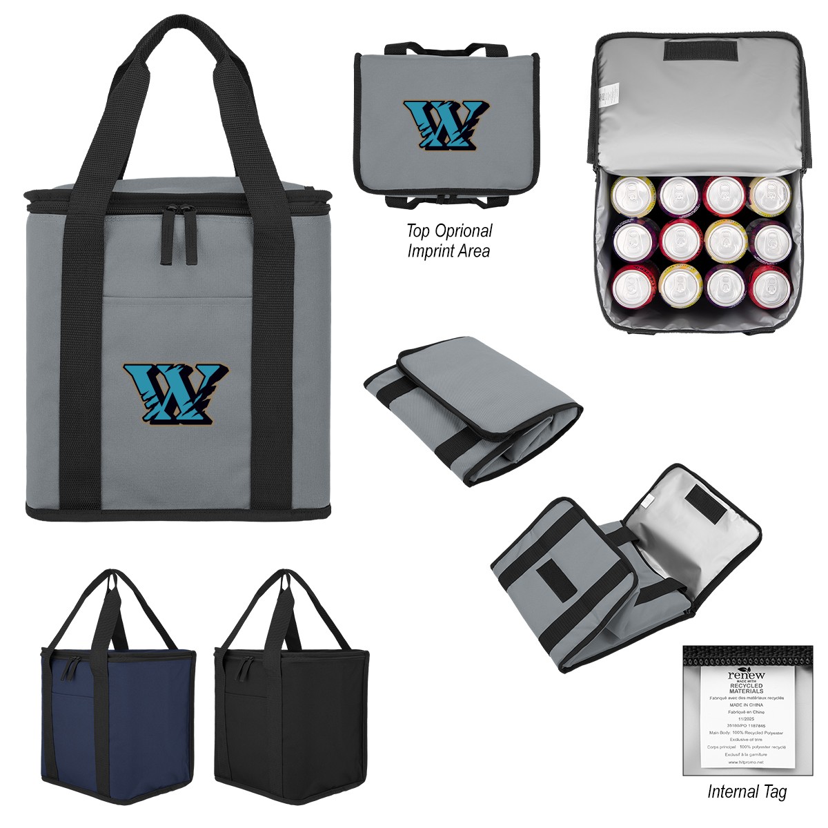 Picture of Flip 'n Chill Rpet 24 Can Foldable Cooler Bag