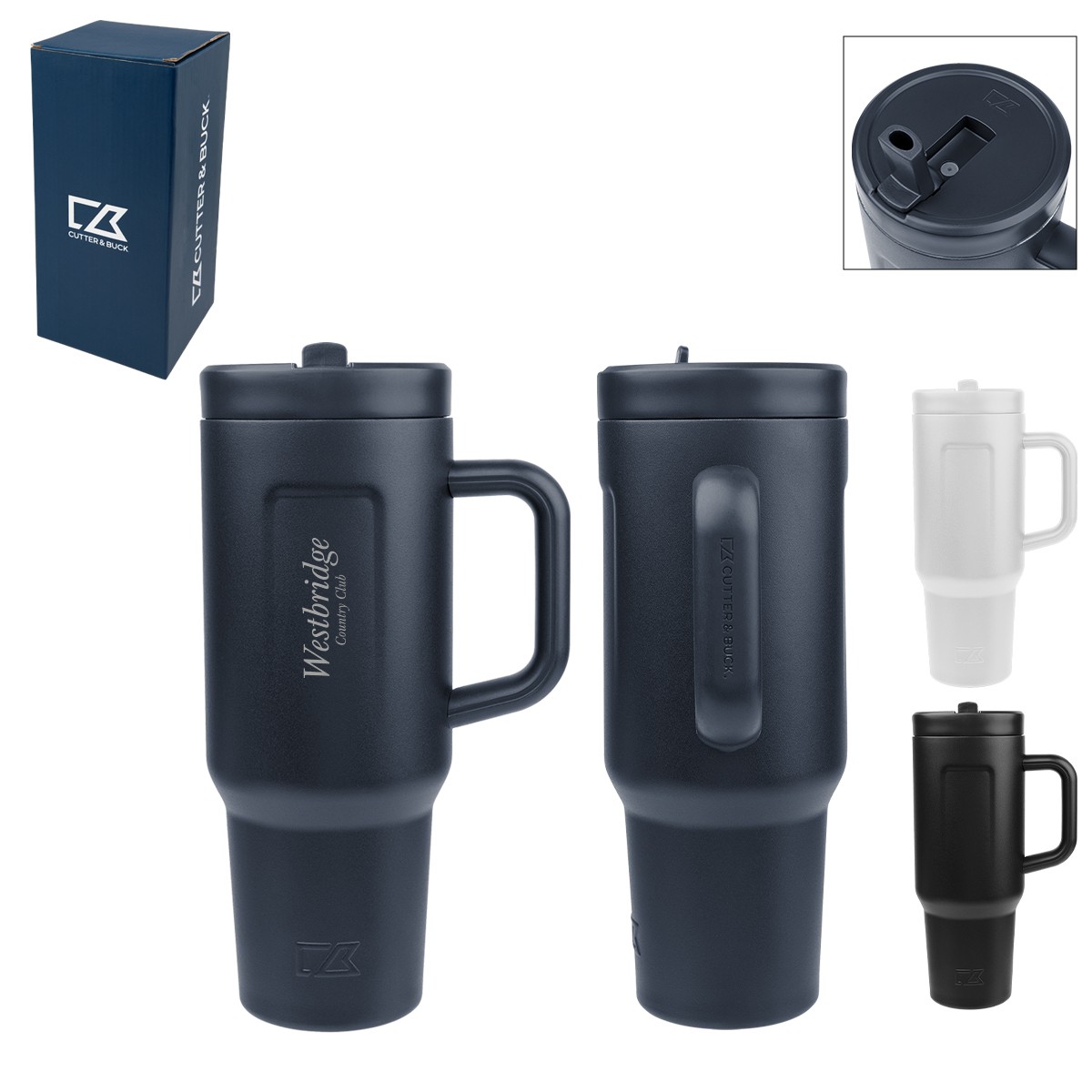 Picture of 40 Oz. Cutter & Buck® Recycled Stainless Steel Tumbler
