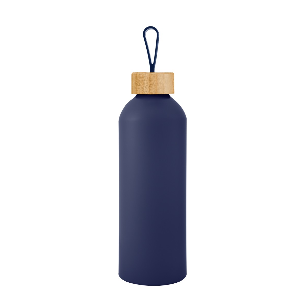Picture of 25 Oz. Blaire Recycled Aluminum Bottle With Bamboo Lid And Carry Handle