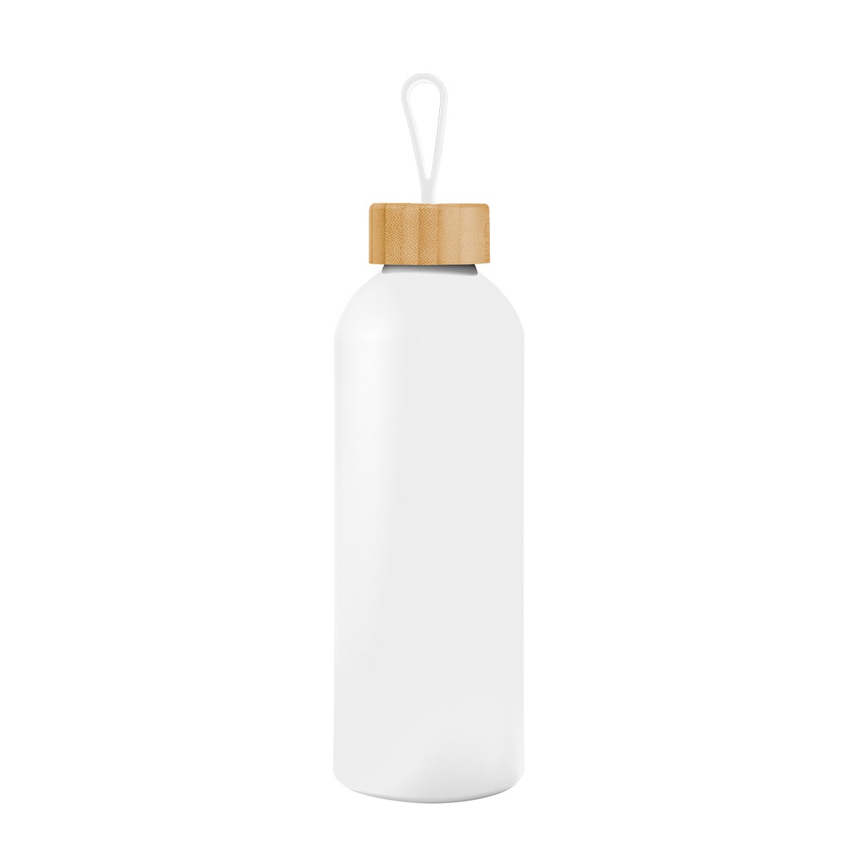 Picture of 25 Oz. Blaire Recycled Aluminum Bottle With Bamboo Lid And Carry Handle