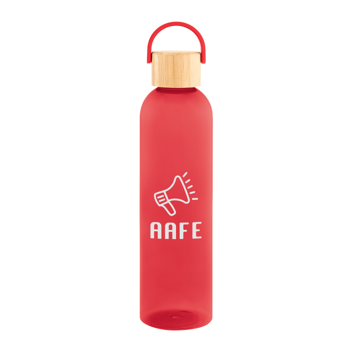 Picture of 32 Oz. Jeffrey Rpet Bottle With Bamboo Lid And Easy Carry Handle