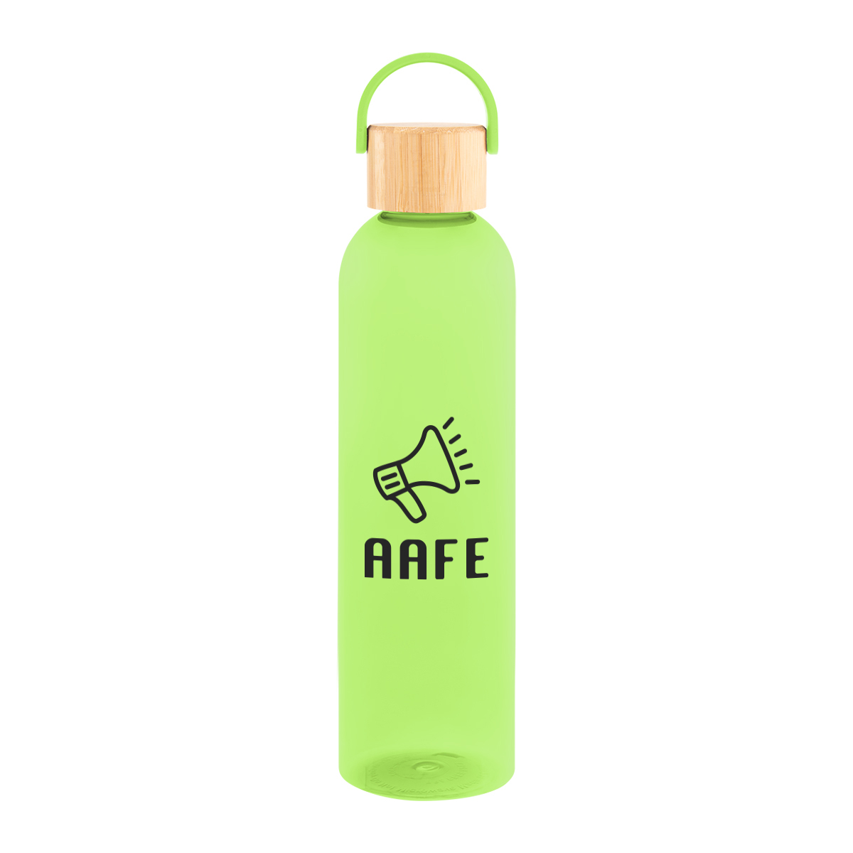 Picture of 32 Oz. Jeffrey Rpet Bottle With Bamboo Lid And Easy Carry Handle