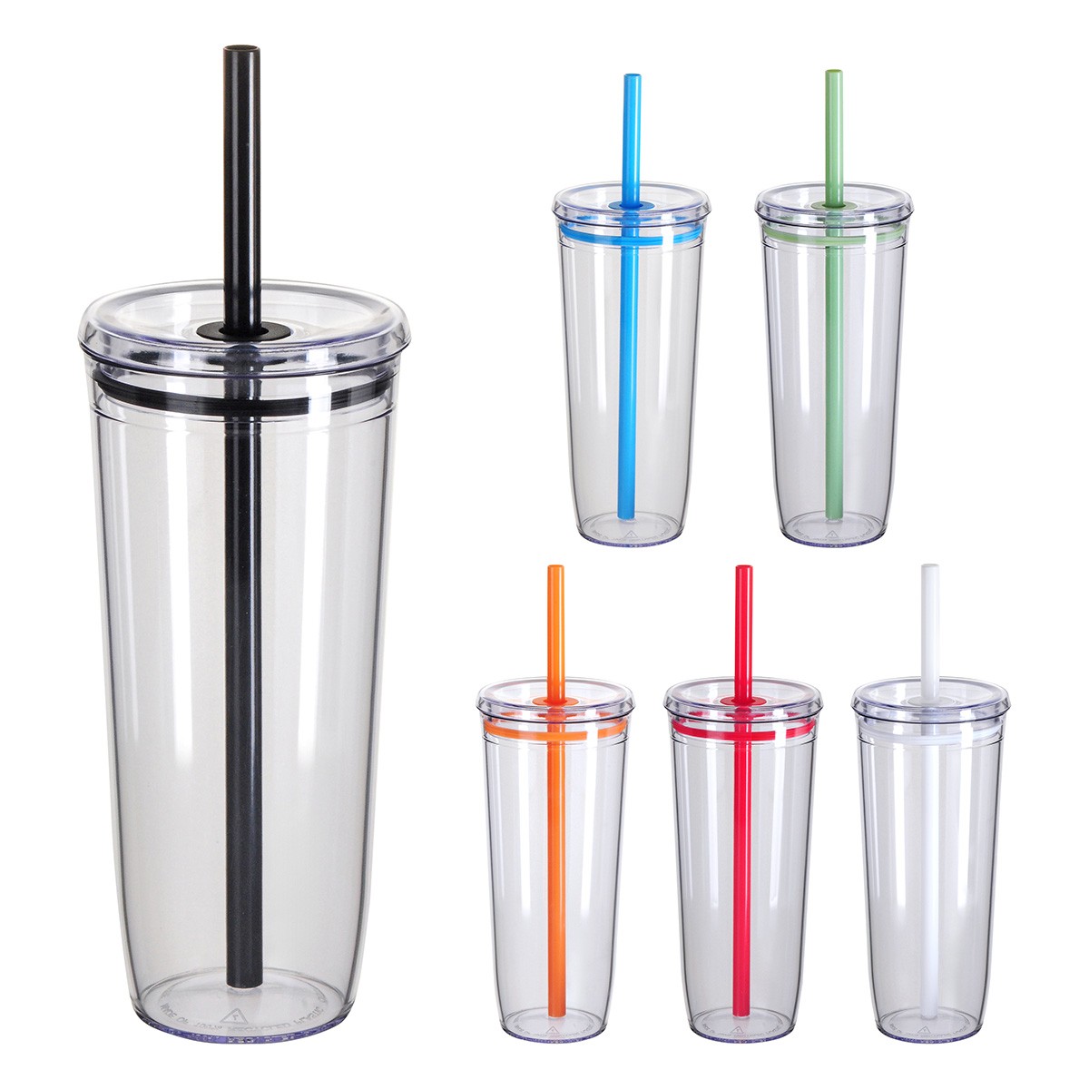 Picture of Norris 20 oz Recycled Acrylic Straw Tumbler