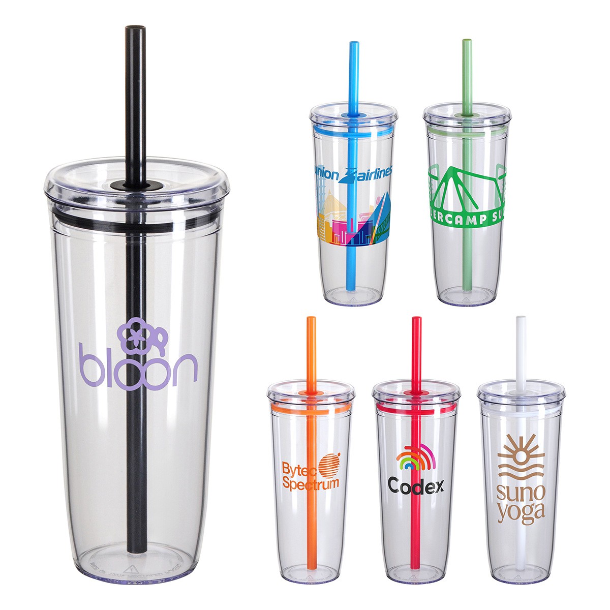 Picture of Norris 20 oz Recycled Acrylic Straw Tumbler