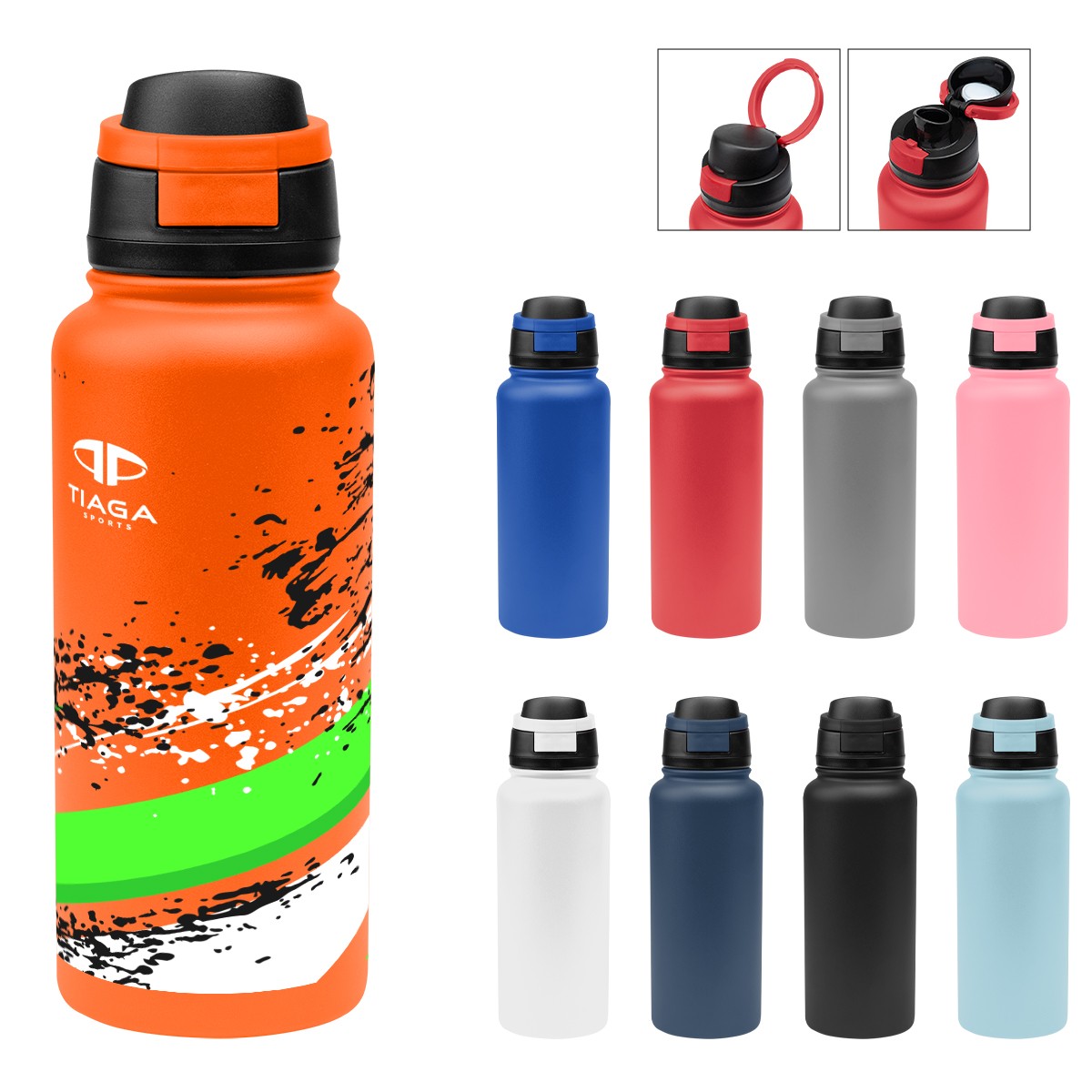 Picture of 32 Oz. Full Color Pop Sip Recycled Stainless Steel Bottle