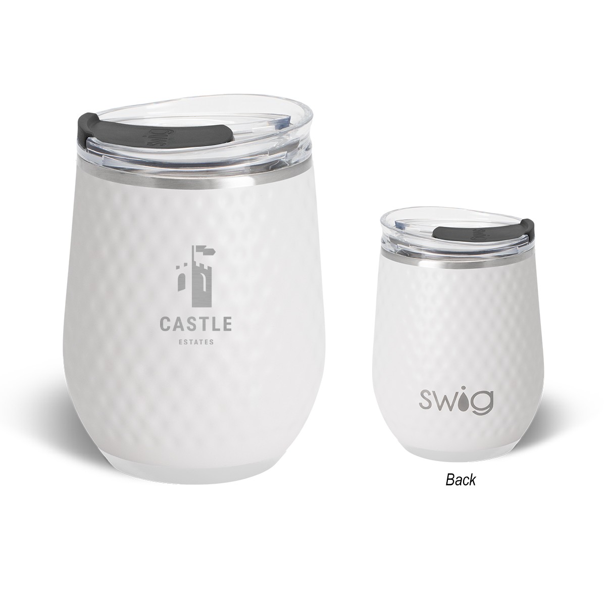 Picture of 12 Oz. Swig Life™ Golf Ball Stainless Steel Stemless Wine Tumbler