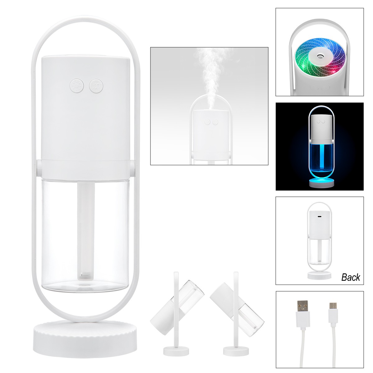 Picture of Rechargeable Rotating Light-up Humidifier 2.0