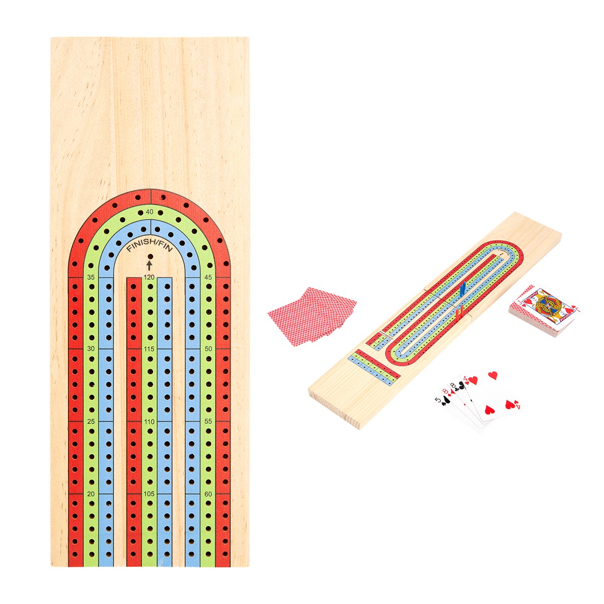 Picture of 3-track Travel Cribbage Game