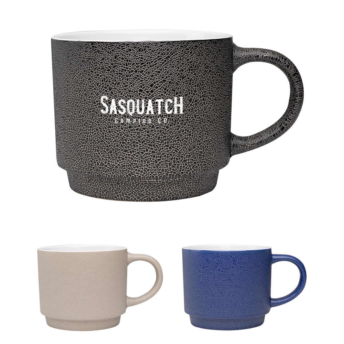 Picture of 18 Oz. Pebble Grain Textured Ceramic Mug