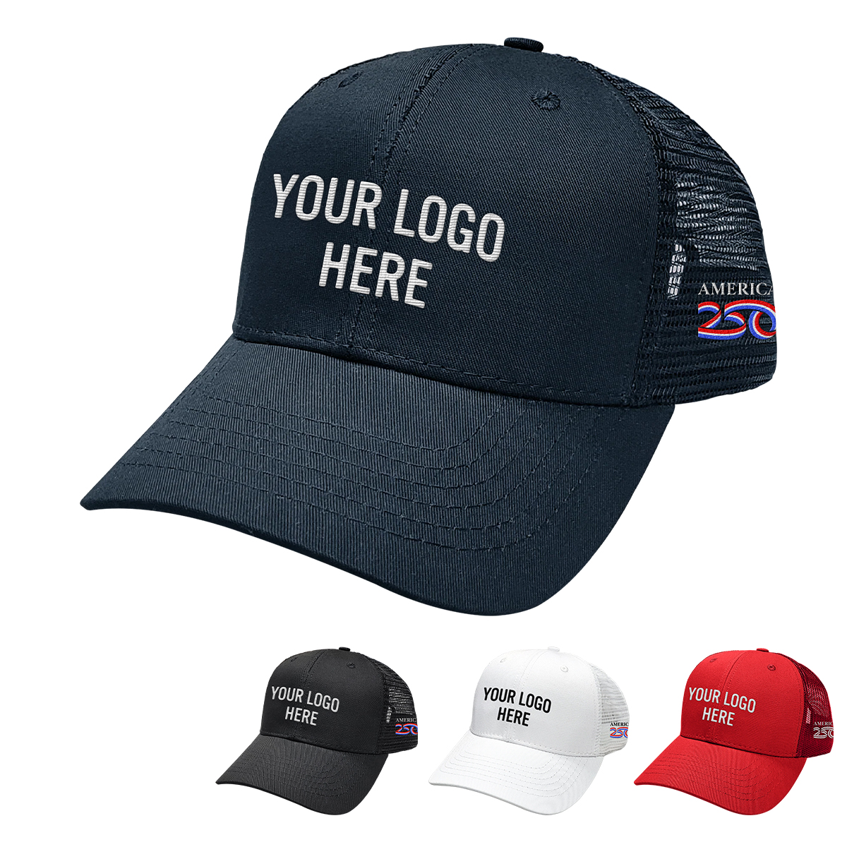 Picture of America250™ 6 Panel Trucker Cap
