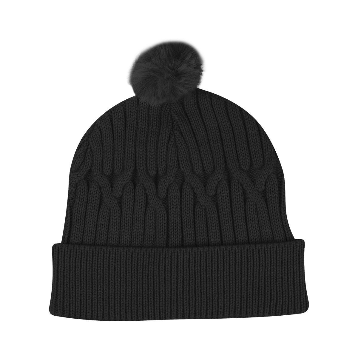 Picture of Courtney Cable Knit Rpet Pom Beanie