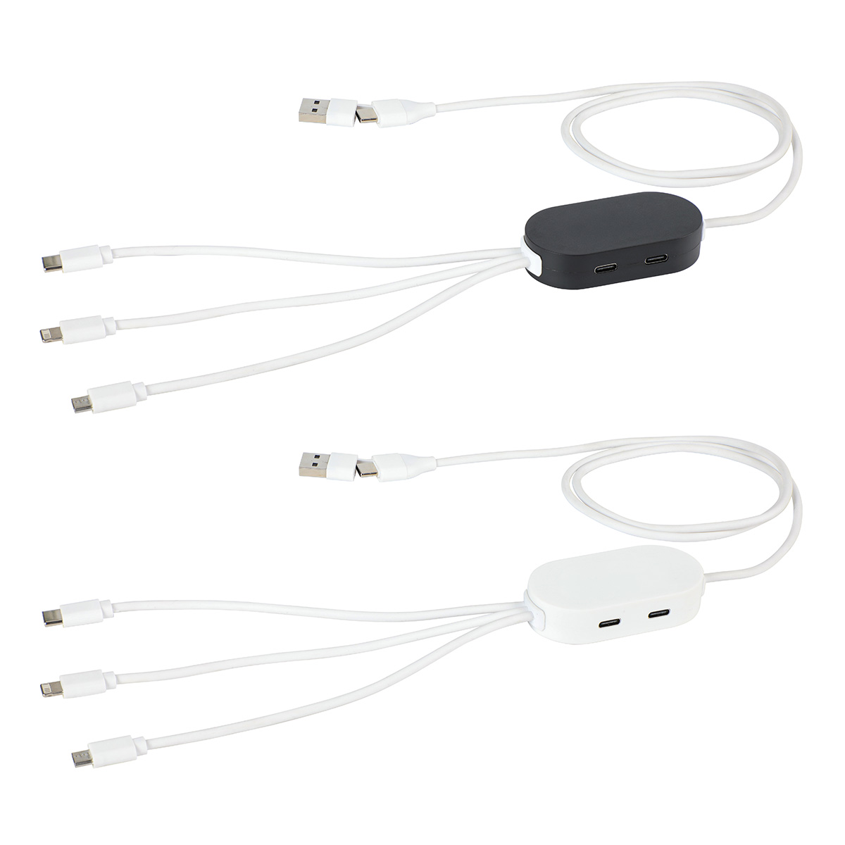 Picture of Triumph 3-in-1 Charging Cable with 4-Port USB Hub and Recycled Casing