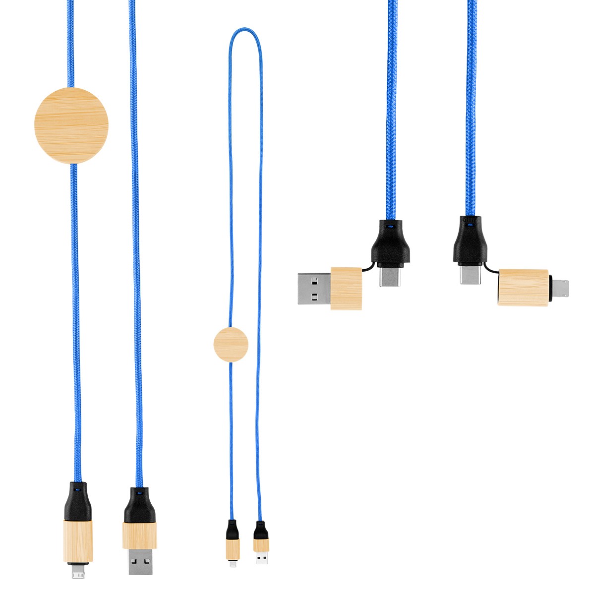Picture of 3' 60w Bamboo & Rpet Fast Charging Cable