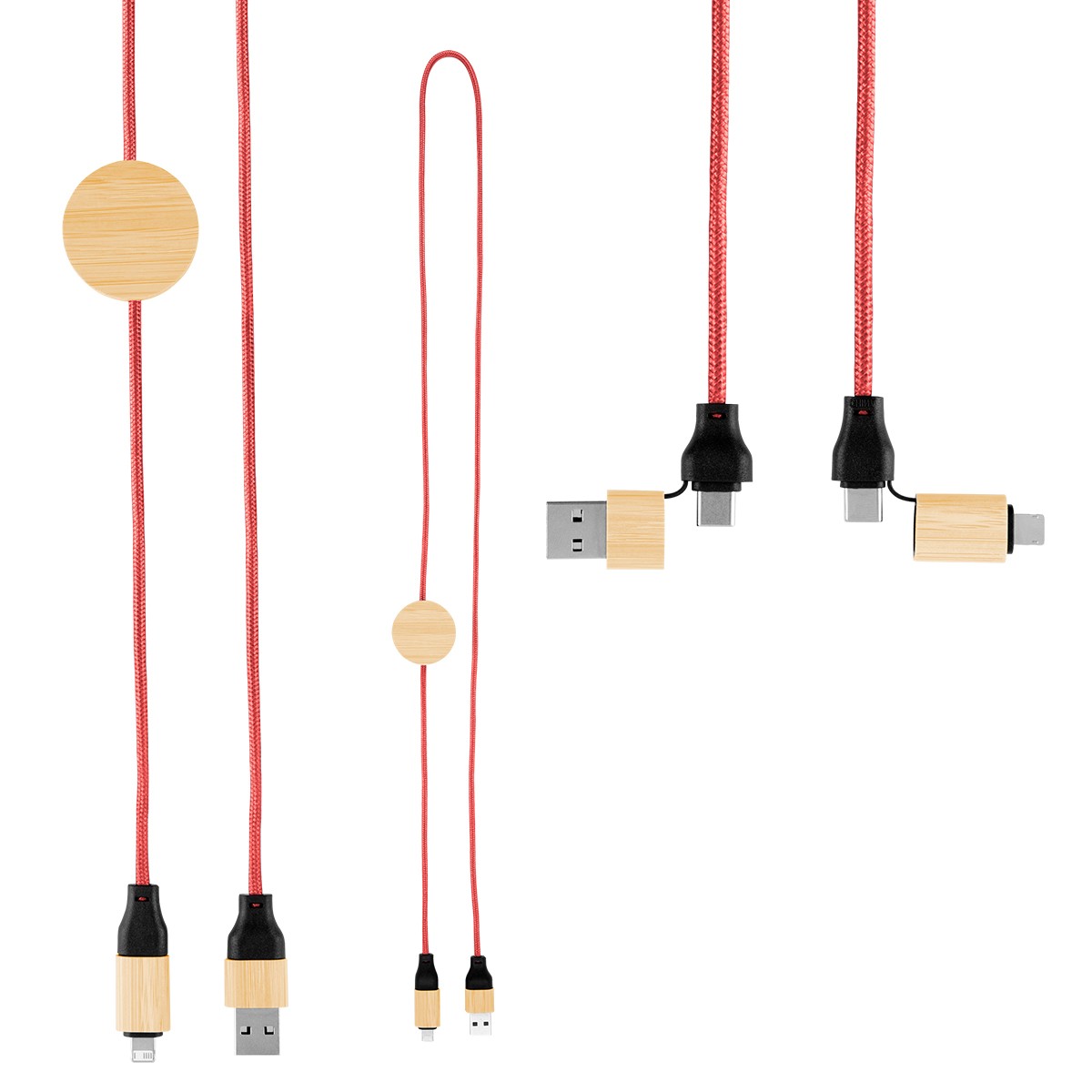Picture of 3' 60w Bamboo & Rpet Fast Charging Cable
