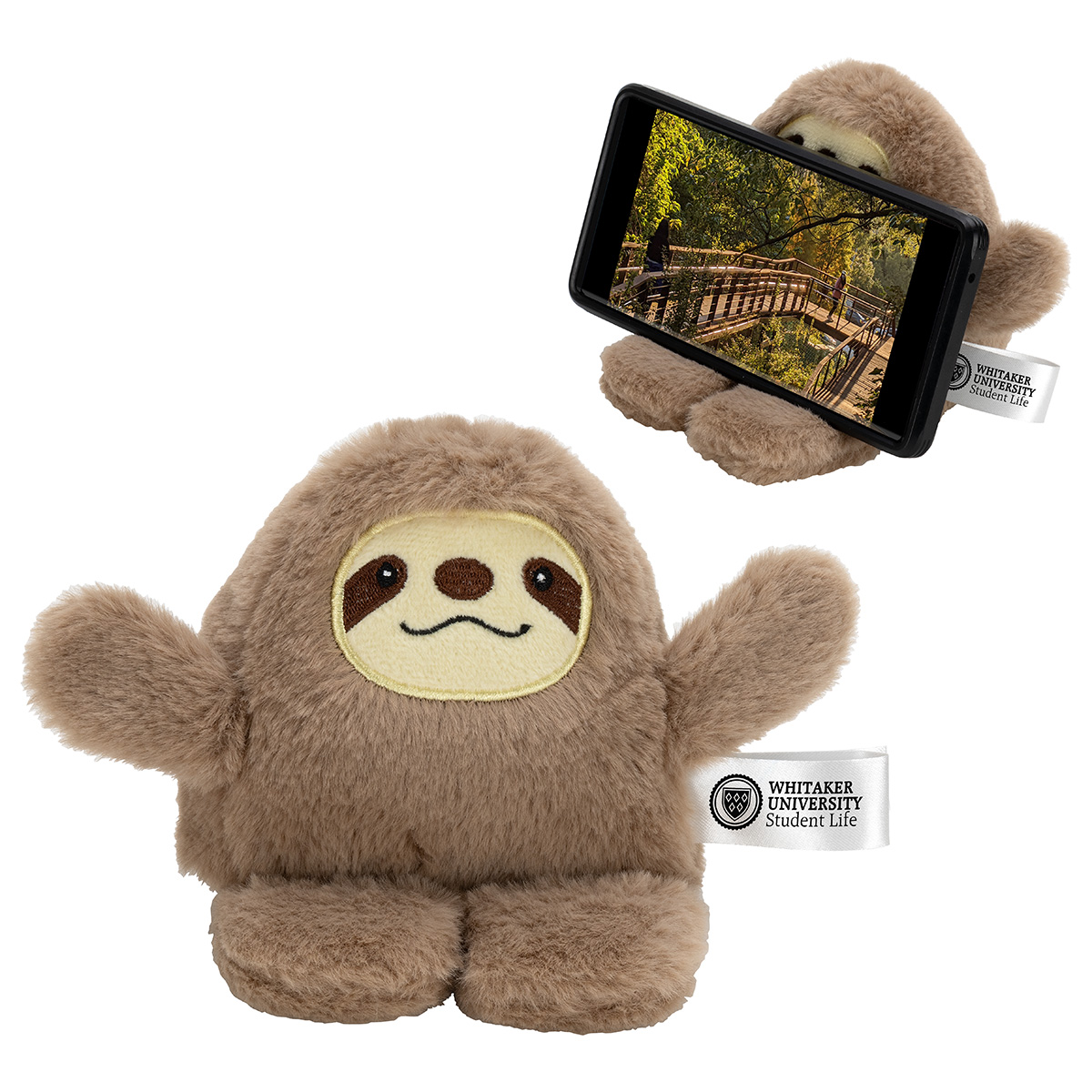 Picture of Phone Pals™ Weighted Plush Phone Holder - Sloth