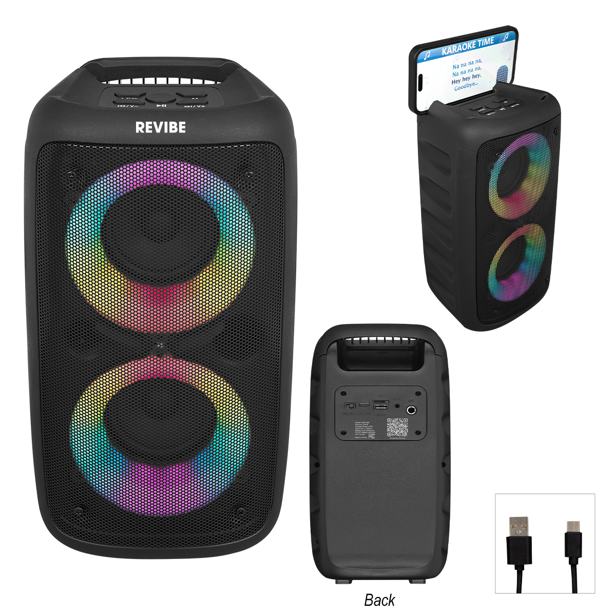 Picture of Wireless Speaker Tower With Phone Holder