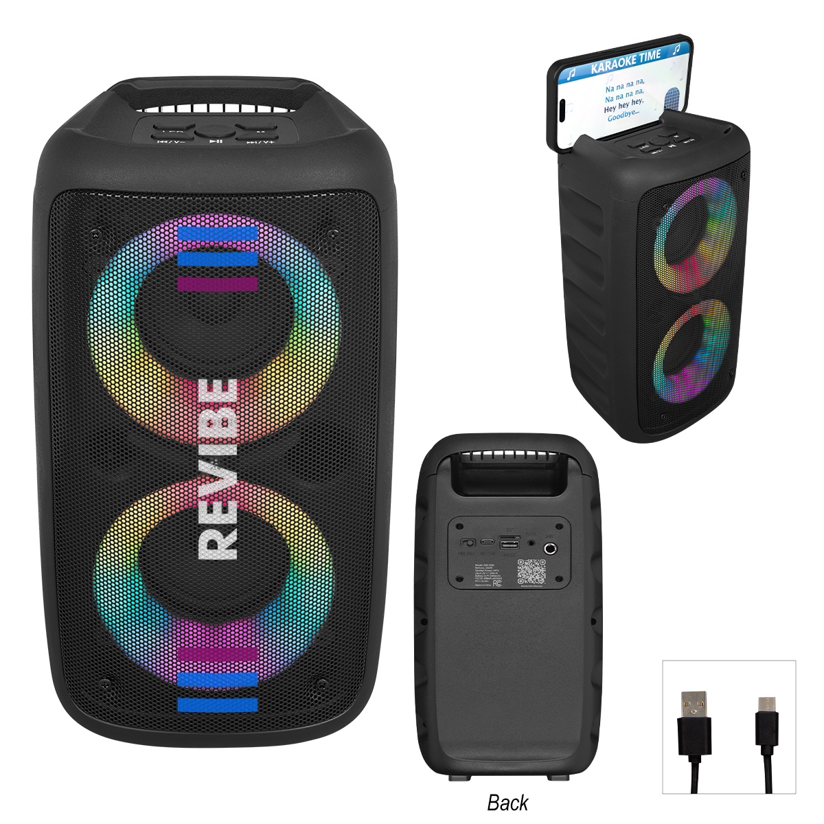 Picture of Wireless Speaker Tower With Phone Holder