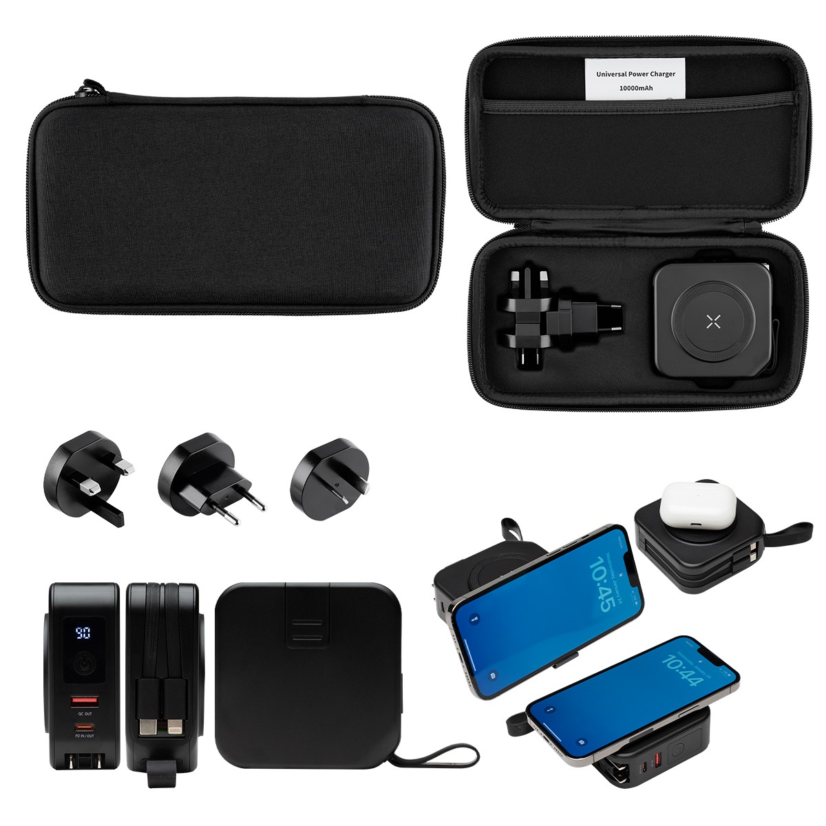 Picture of 10,000 Mah Power Bank & Charger With International Adapters