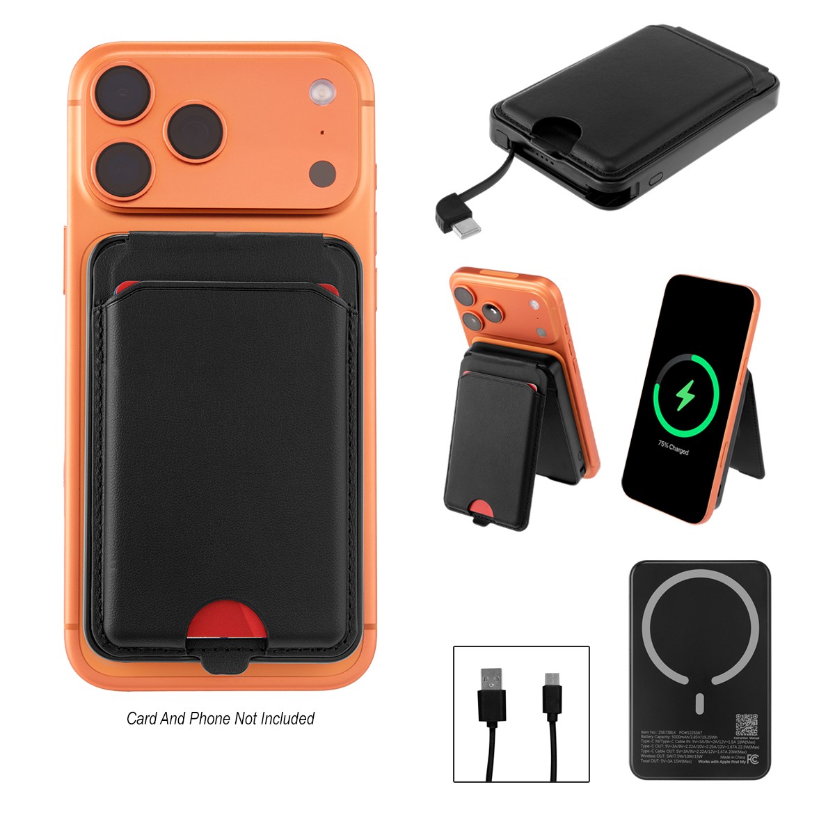 Picture of 5,000 Mah Mag Max Charger & Card Wallet