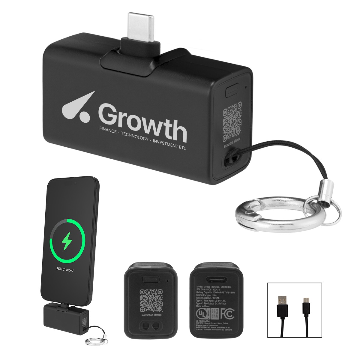 Picture of 1,200 Mah Ul Listed Type-c Power Bank