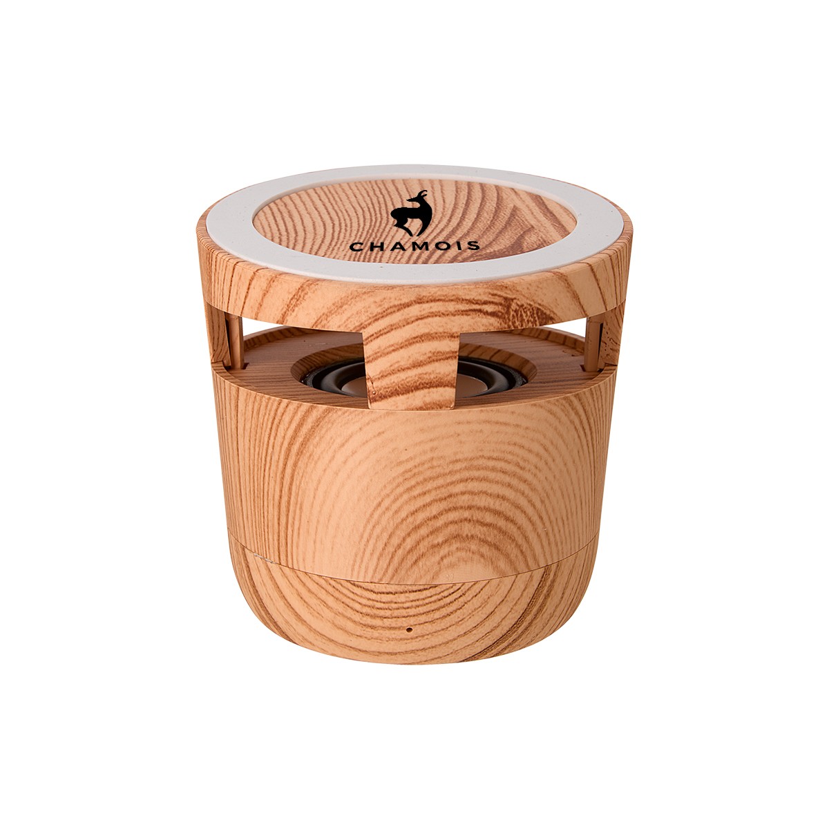 Picture of Woodgrain Wireless Charging Pad And Speaker 2.0