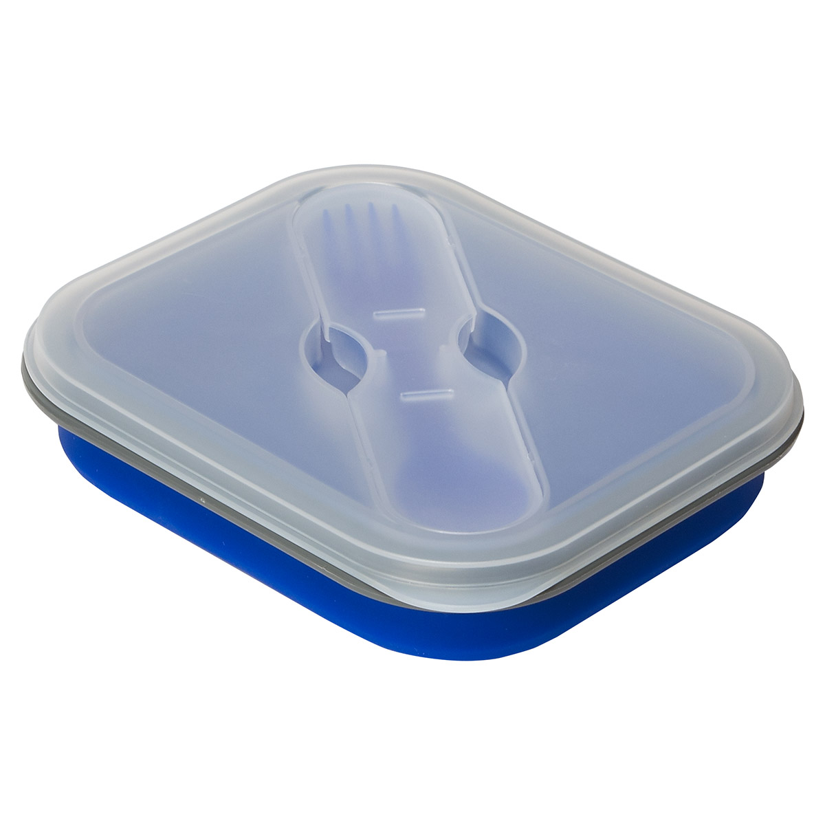 Picture of Collapsible Silicone Lunch Box with Fork & Spoon