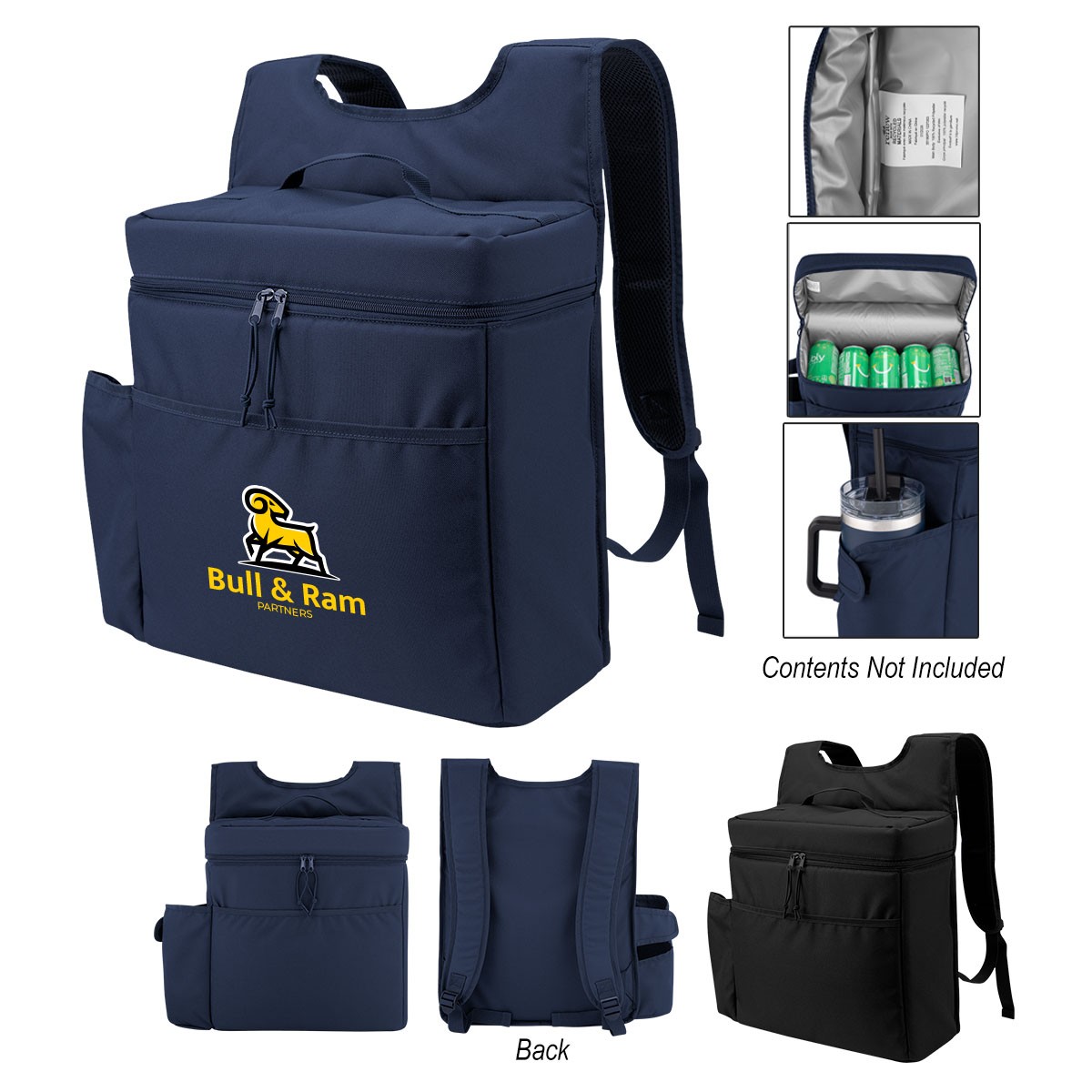 Picture of Corey 30 Can Cooler Backpack With Tumbler Pocket