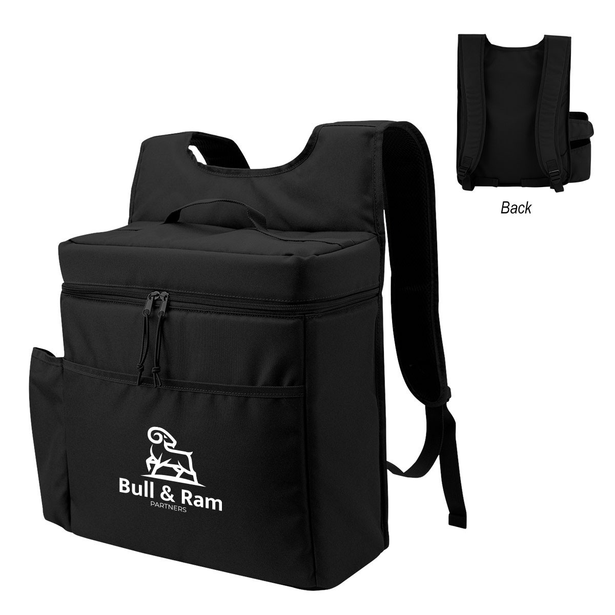 Picture of Corey 30 Can Cooler Backpack With Tumbler Pocket