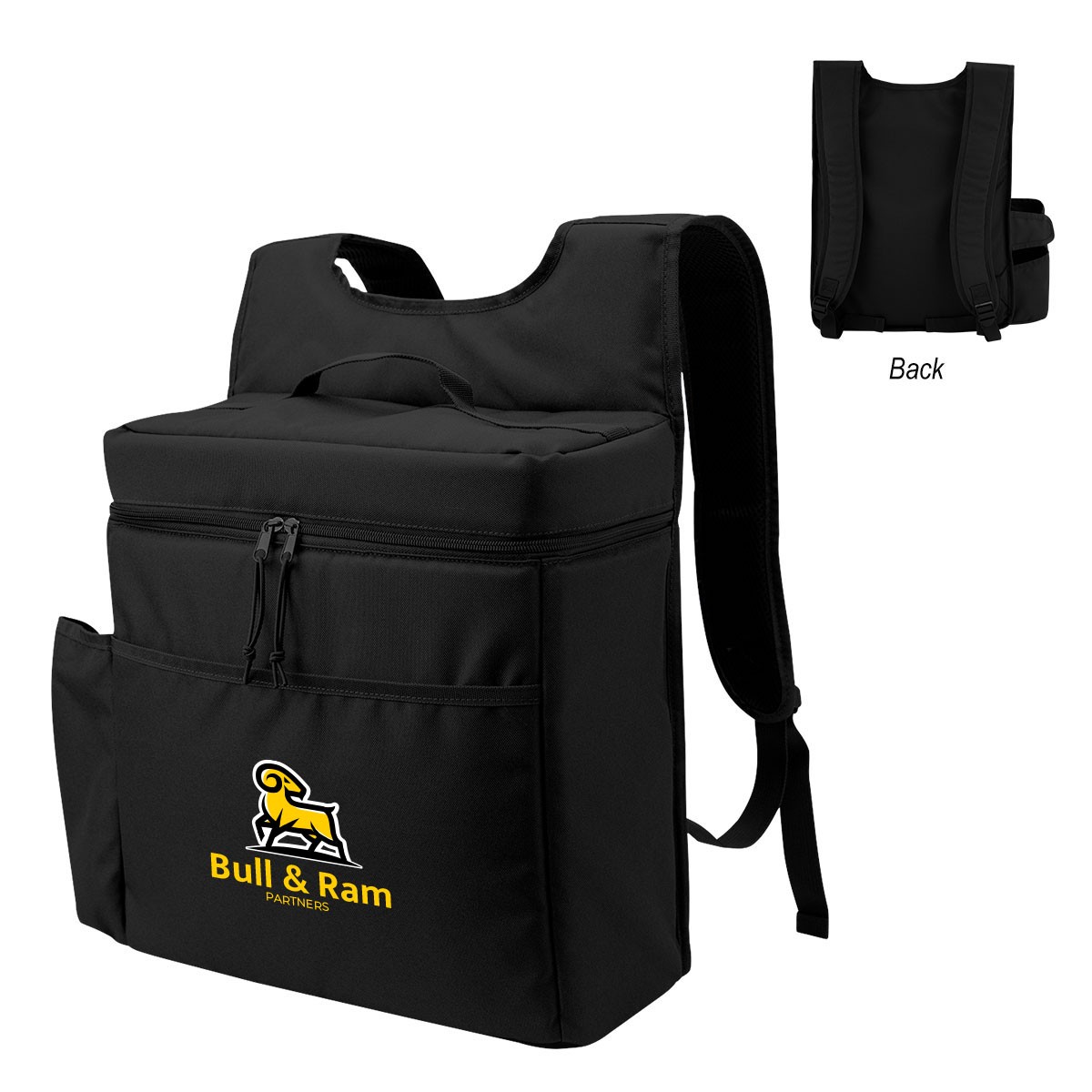 Picture of Corey 30 Can Cooler Backpack With Tumbler Pocket
