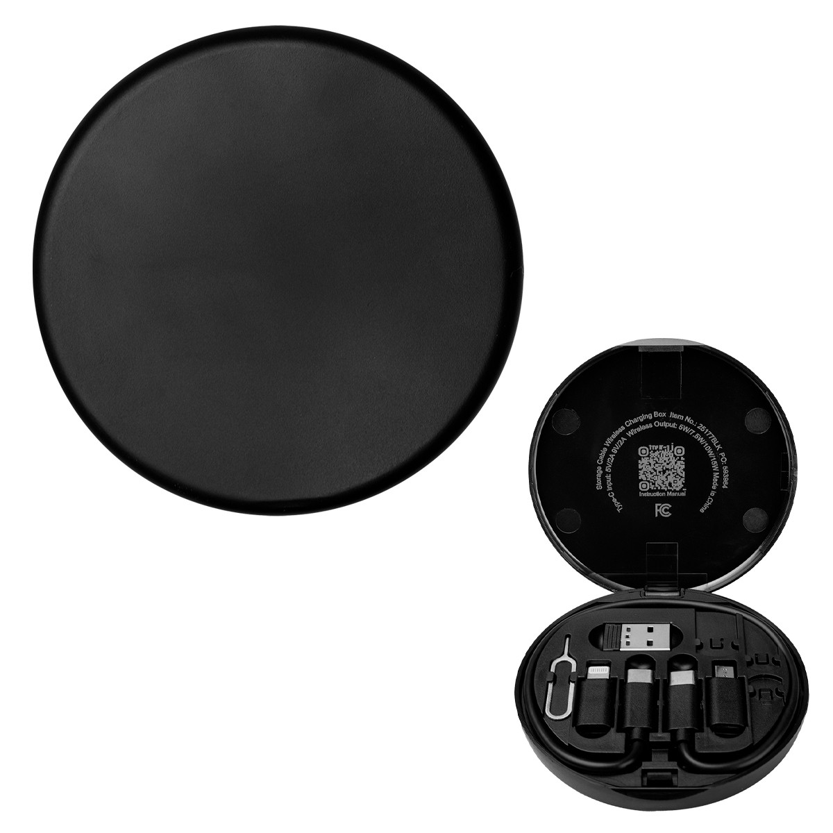 Picture of Charging Cord & Adapter Set In Wireless Charging Case