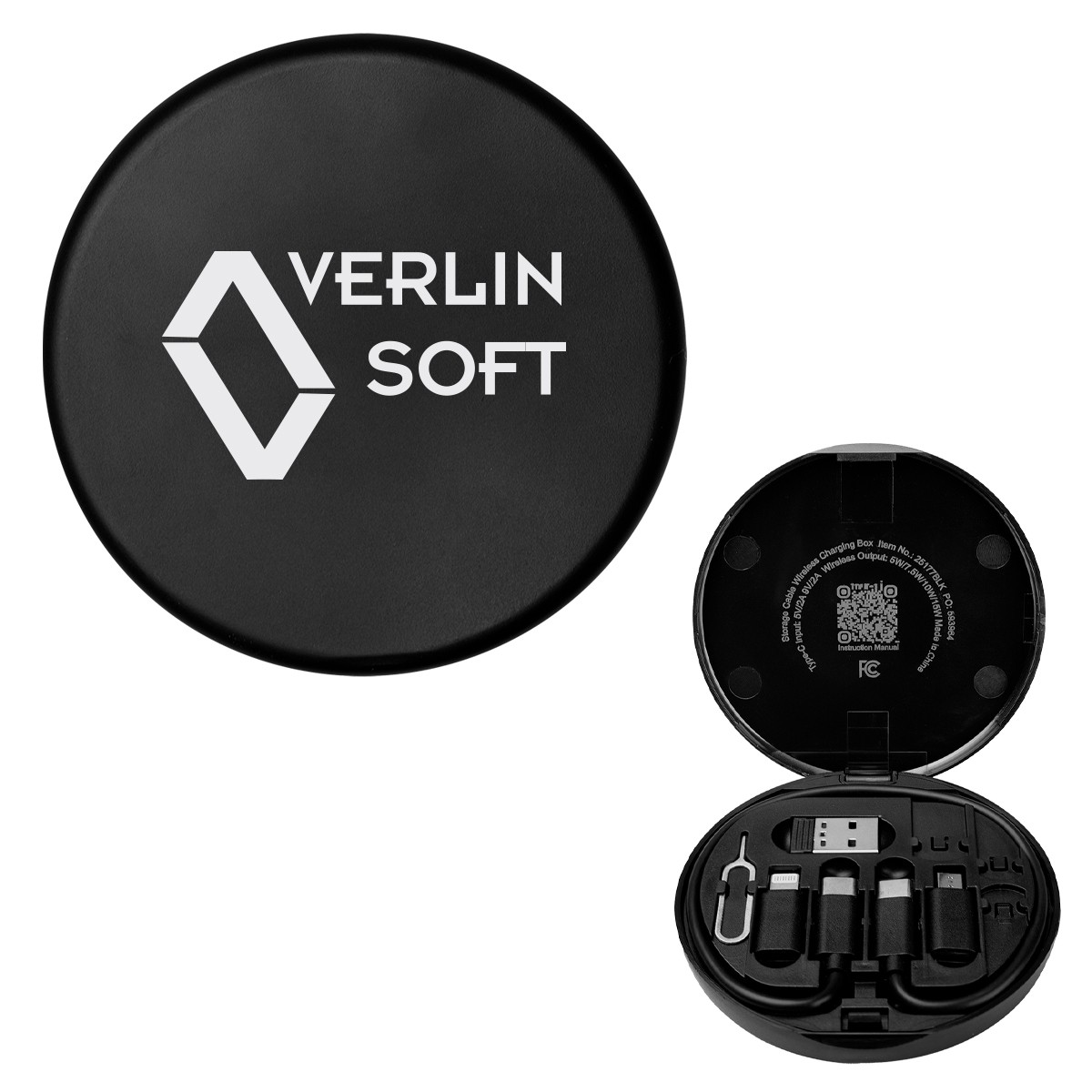 Picture of Charging Cord & Adapter Set In Wireless Charging Case