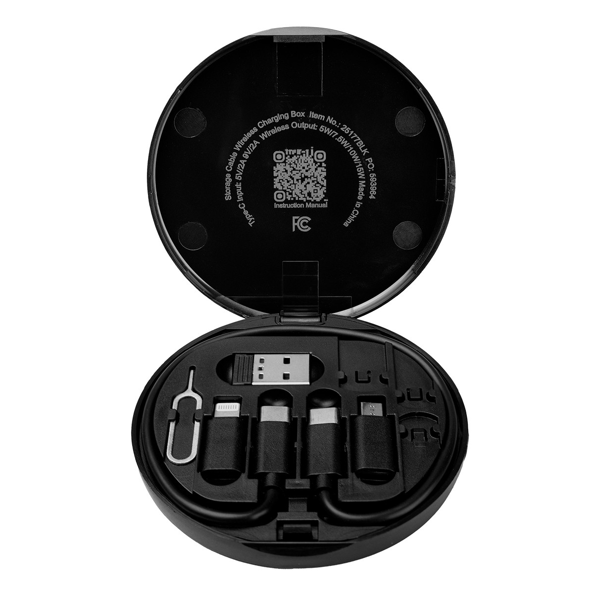 Picture of Charging Cord & Adapter Set In Wireless Charging Case