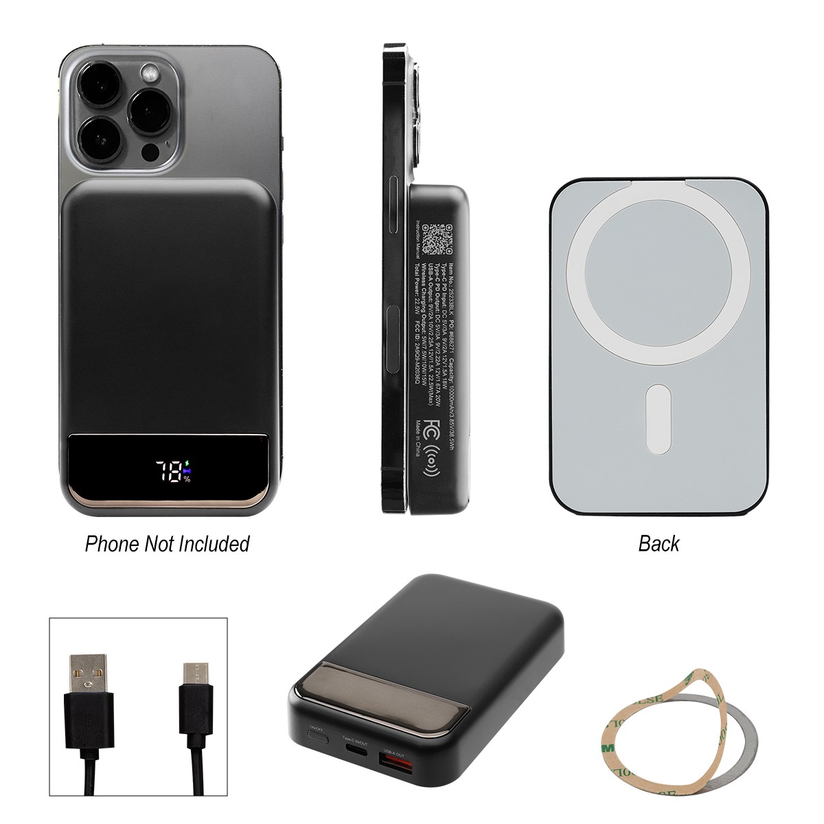 Picture of 10,000 Mah Wireless Charger Power Bank