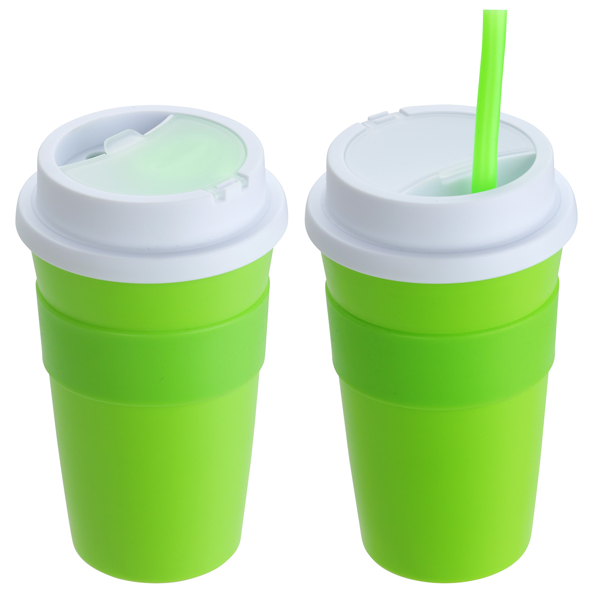 Picture of Bistro 14 oz Coffee Cup with Silicone Sleeve + Straw