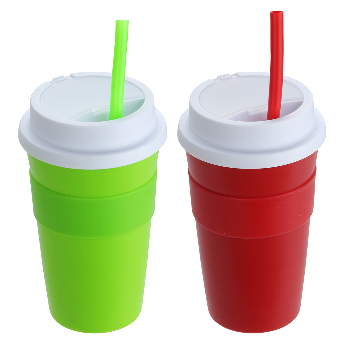 Picture of Bistro 14 oz Coffee Cup with Silicone Sleeve + Straw