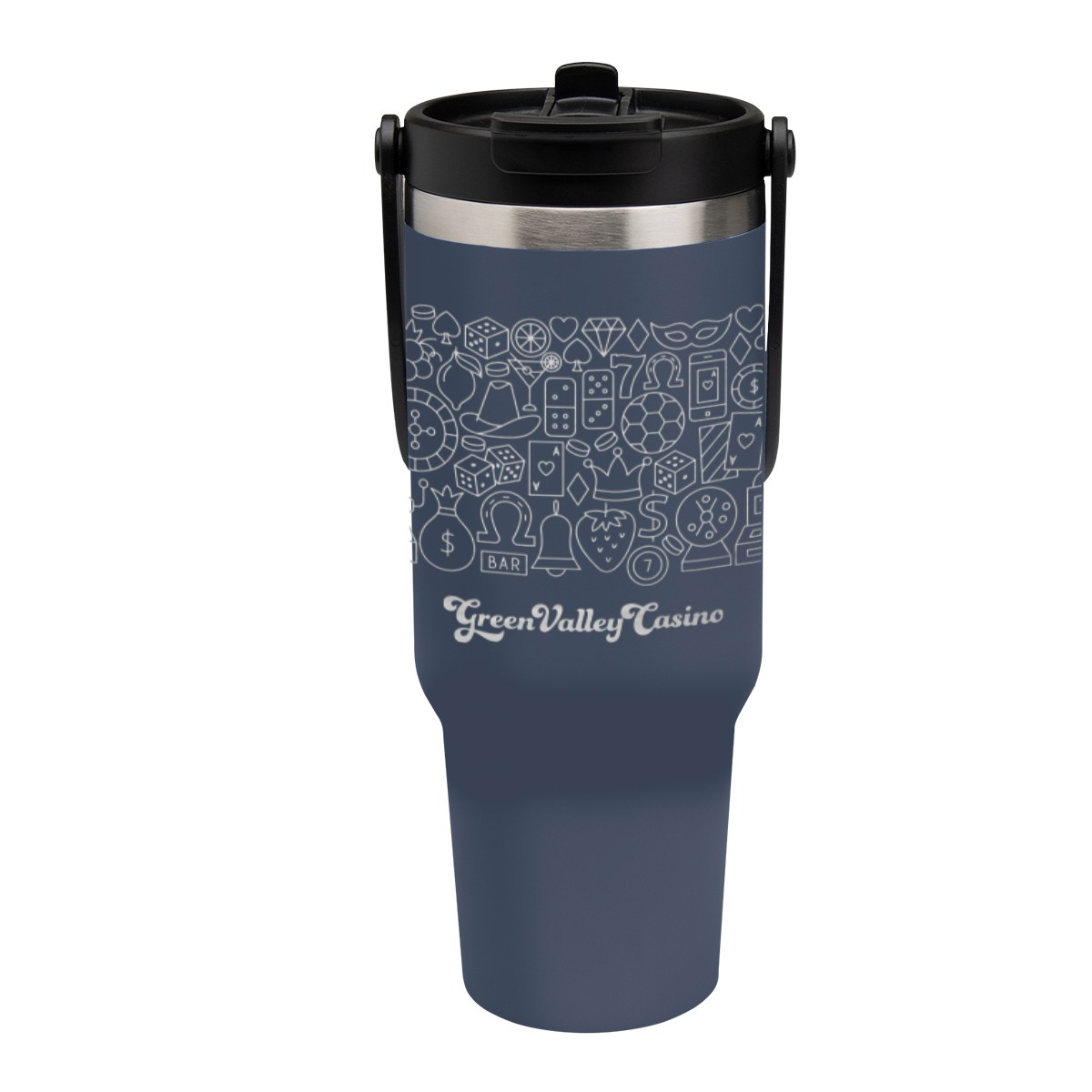 Picture of 40 Oz. Full Laser Peak Intrepid Recycled Stainless Steel Tumbler