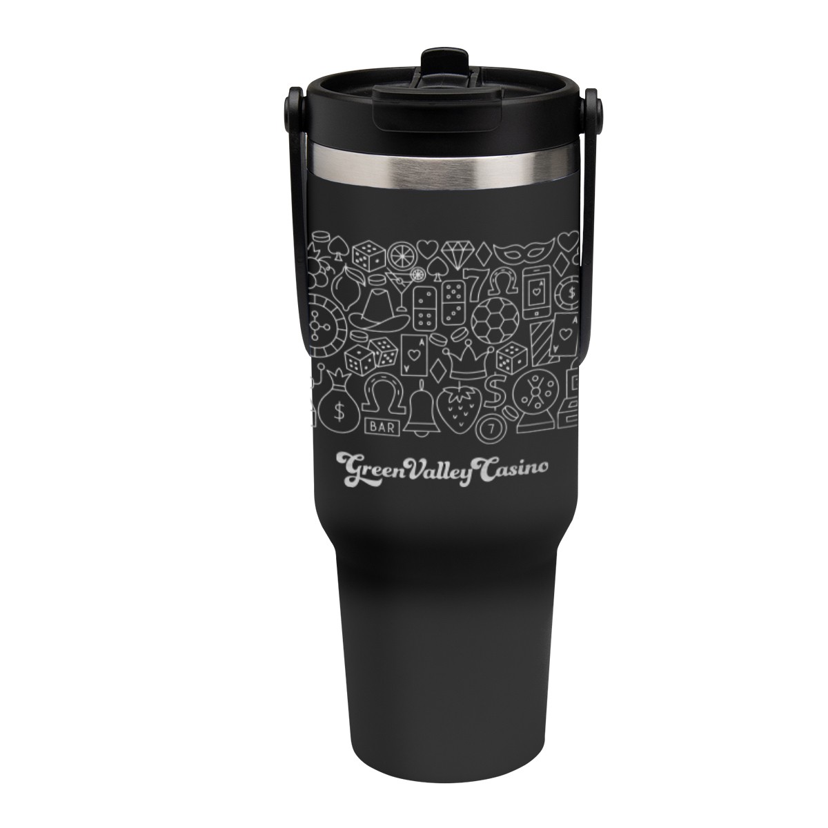 Picture of 40 Oz. Full Laser Peak Intrepid Recycled Stainless Steel Tumbler
