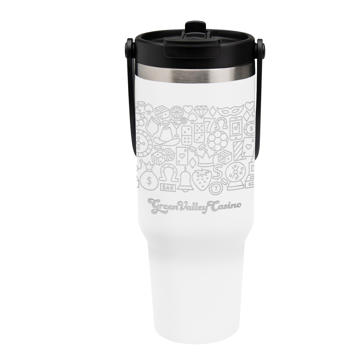 Picture of 40 Oz. Full Laser Peak Intrepid Recycled Stainless Steel Tumbler