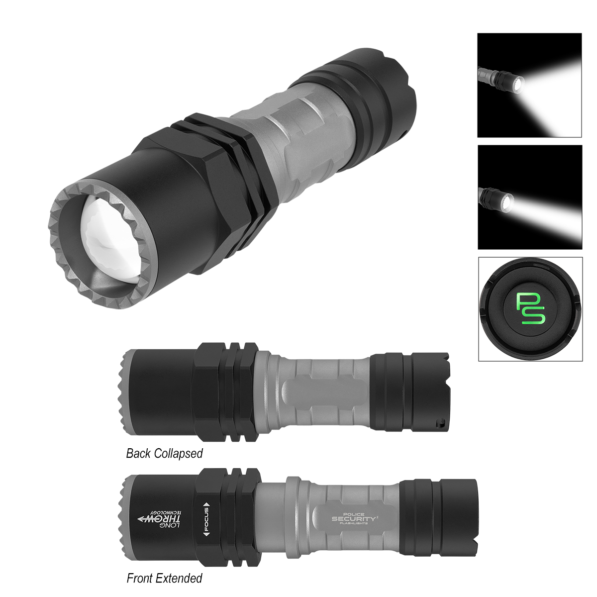 Picture of Police Security Flashlights® Long Throw Flashlight