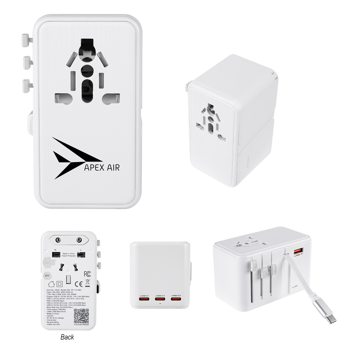 Picture of 35w International Travel Adapter & Charging Cable