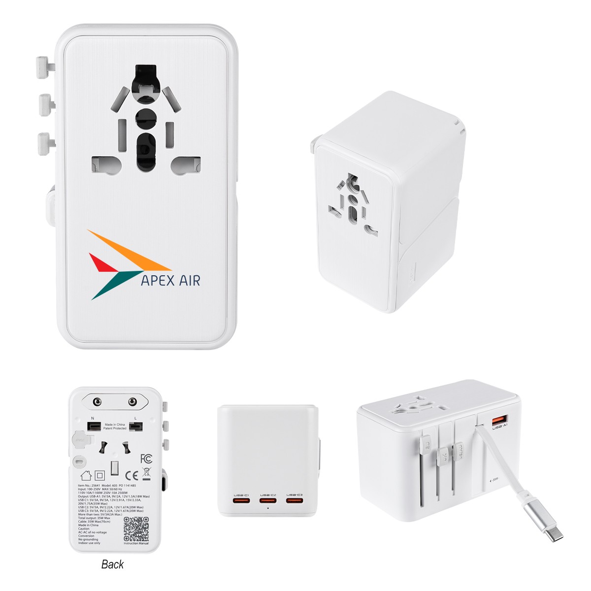 Picture of 35w International Travel Adapter & Charging Cable