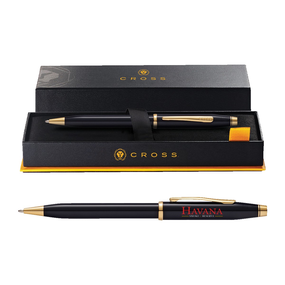 Picture of Cross® Century II Black Lacquer Pen, Full Color Digital