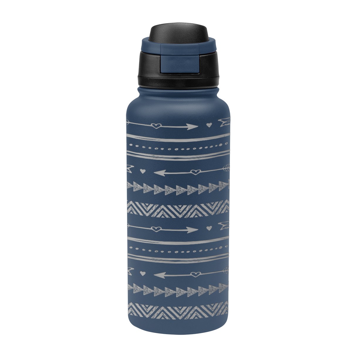Picture of 32 Oz. Full Laser Pop Sip Recycled Stainless Steel Bottle